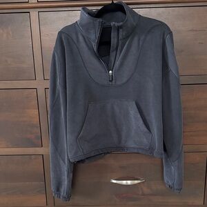 Dark Gray Quarter-Zip Pullover